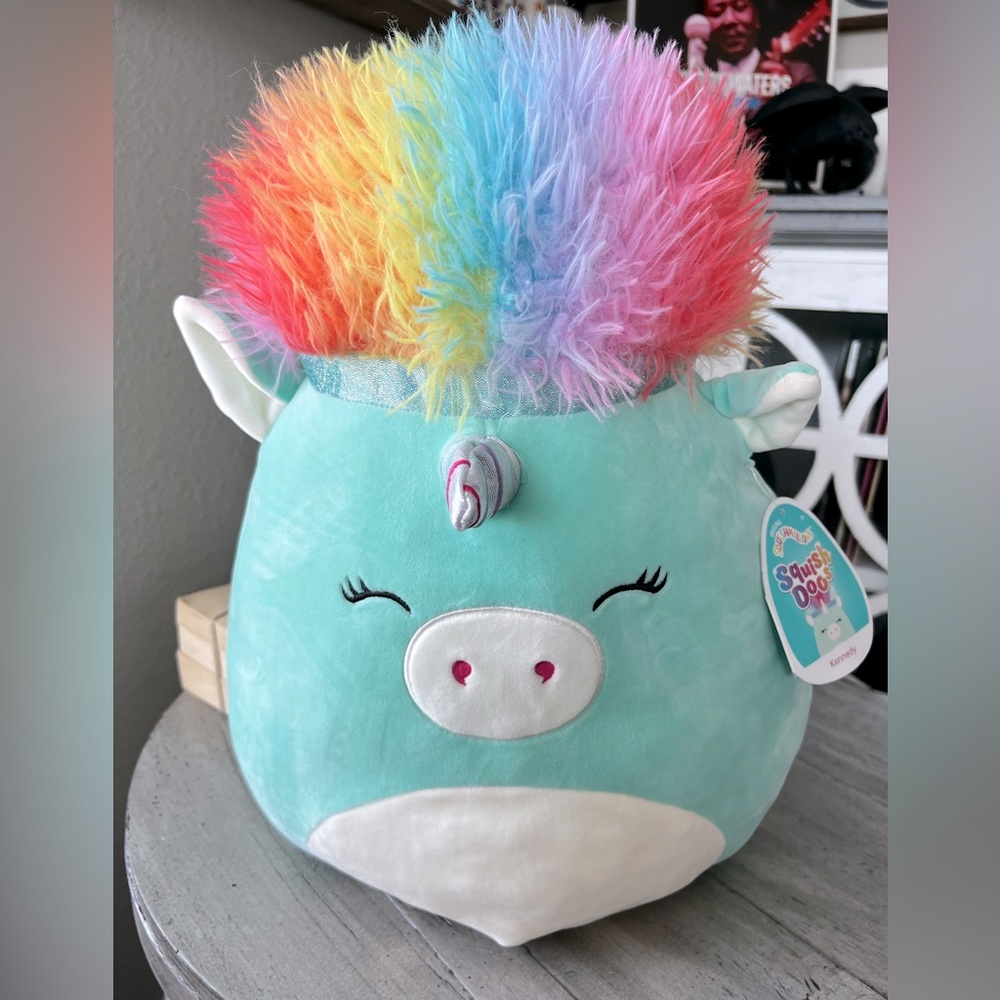 NWT- COLLECTIBLE SQUISHMALLOW KENNEDY THE UNICORN - 16”